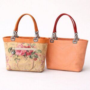 Brighton Jodi Reversible Leather Handbag French Country Romantic Bag